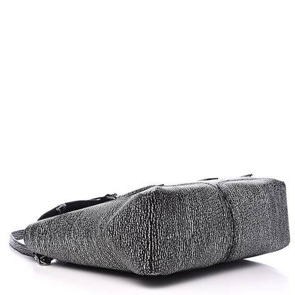 3.1 Phillip Lim 3.1 Textured Calfskin Large Pashli Satchel Black Cream 4 of 9