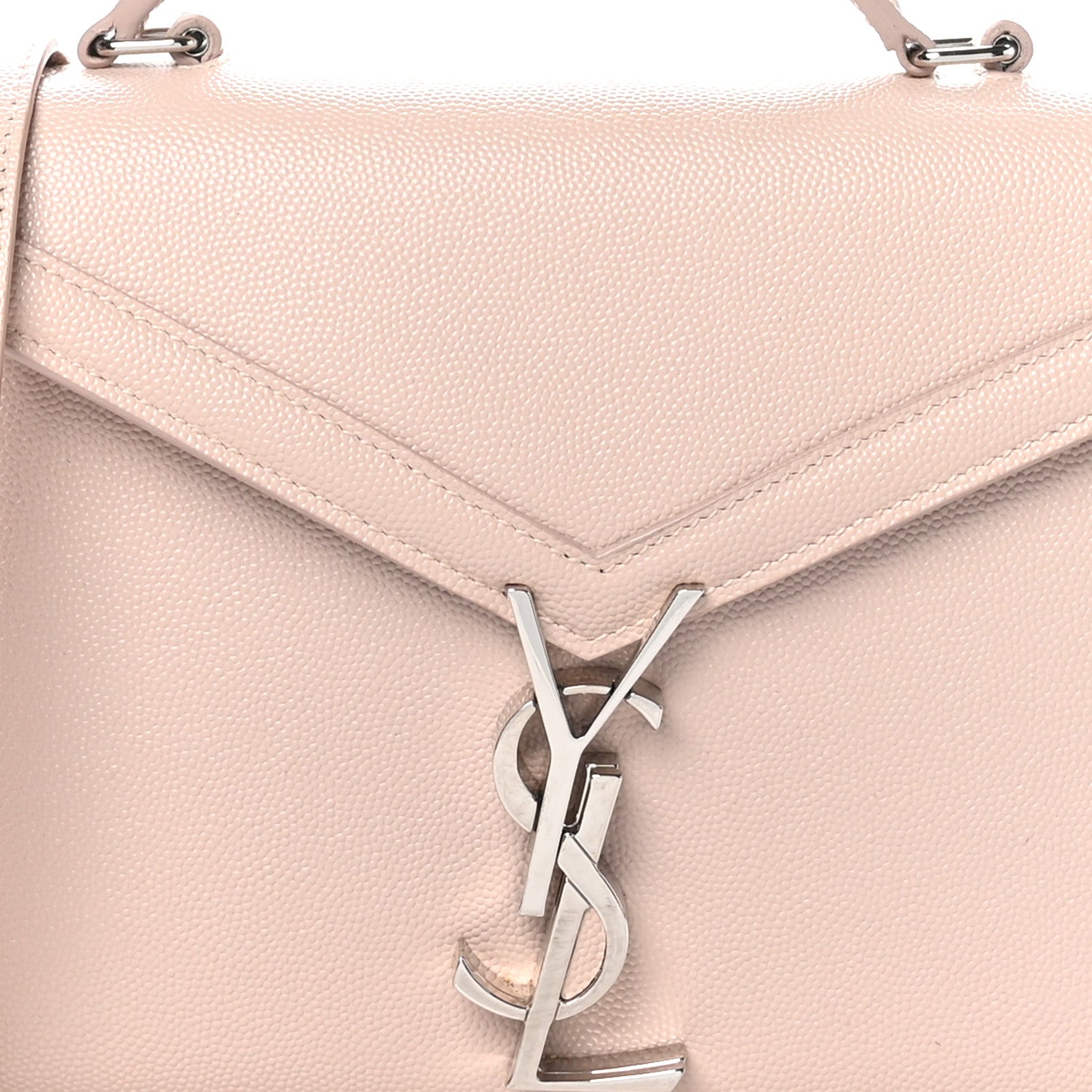 Saint Laurent Grain de Poudre Mini Classic Monogram Cassandra Top Handle Marble Pink 8 of 10