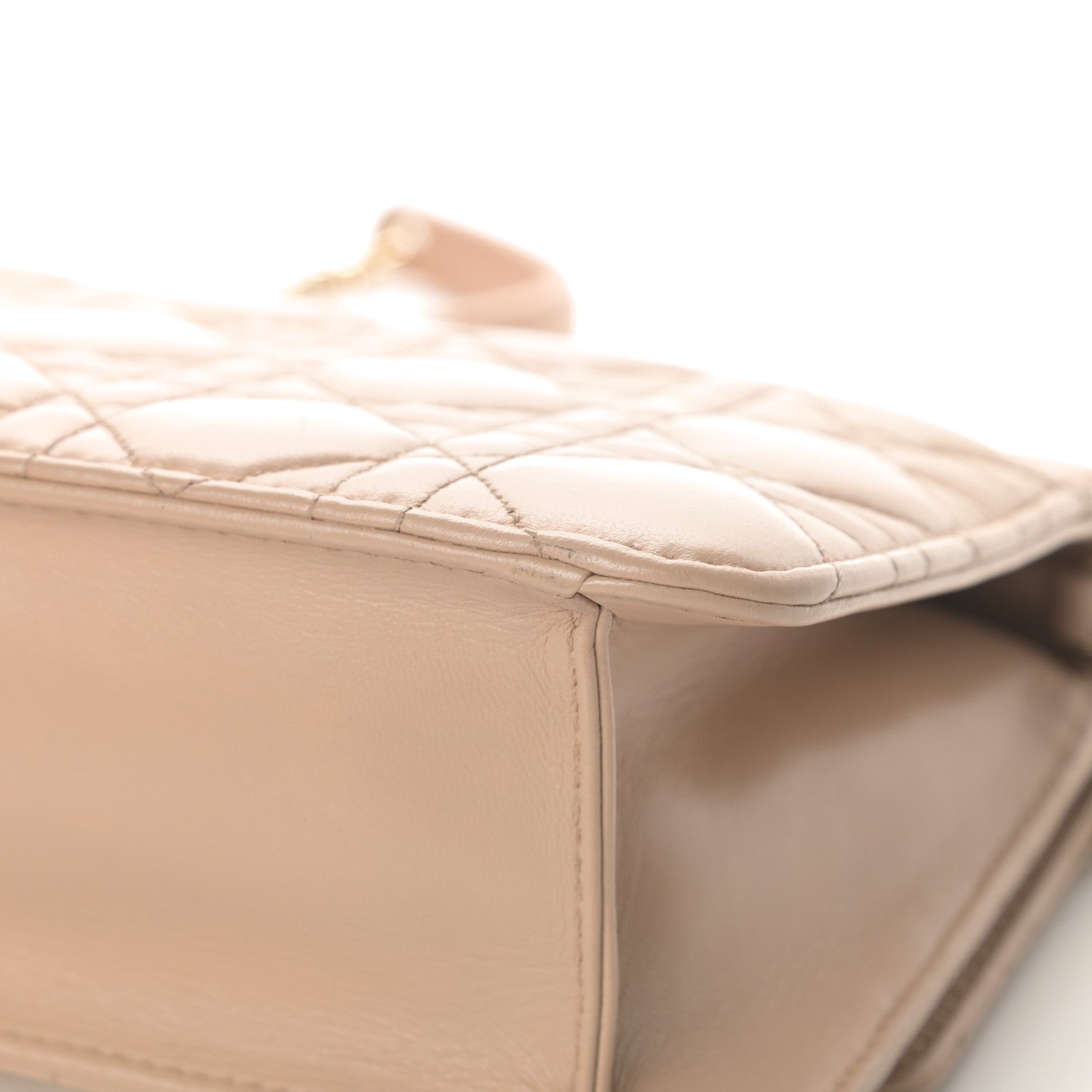 Christian Dior Lambskin Cannage Miss Dior Promenade Pouch Beige 12 of 14