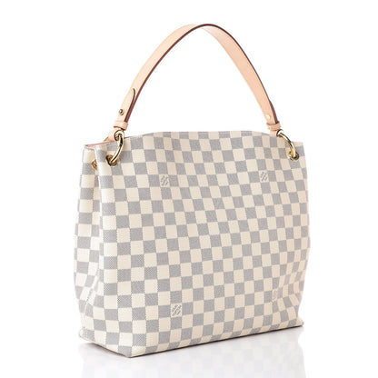 Louis Vuitton Damier Azur Graceful PM Rose Ballerine 3 of 8