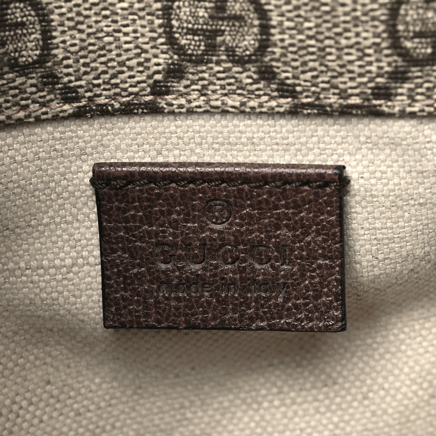 GG Supreme Monogram Web Neo Vintage Double Flap Messenger Bag Beige New Acero