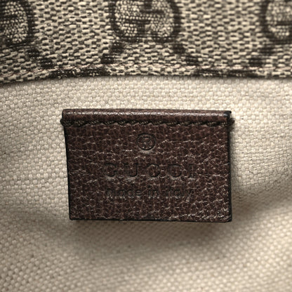 Gucci GG Supreme Monogram Web Neo Vintage Double Flap Messenger Bag Beige New Acero 6 of 9
