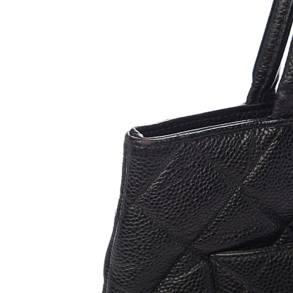 Chanel Caviar Quilted Medallion Tote Black 10 of 15