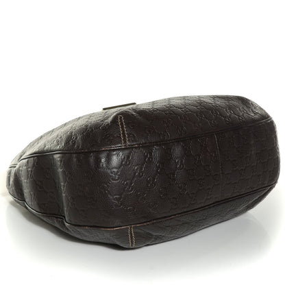 Gucci Guccissima Large New Ladies Web Hobo Dark Brown 4 of 10