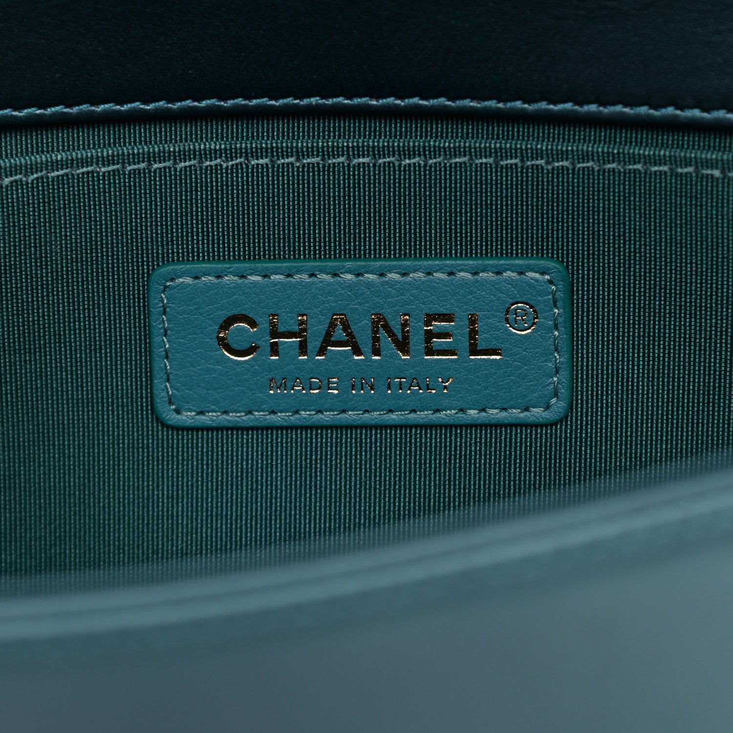 Chanel Metallic Calfskin Quilted Medium Boy Flap Blue 5 of 10