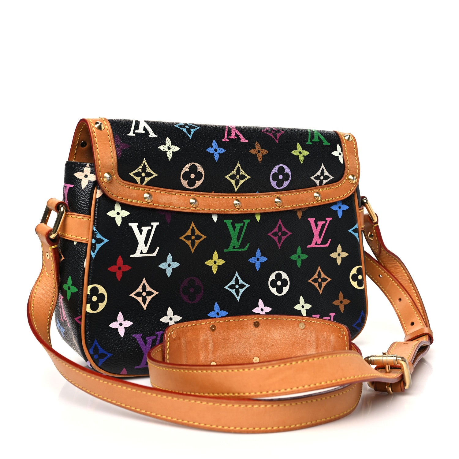 Louis Vuitton Monogram Multicolor Sologne Black 3 of 12