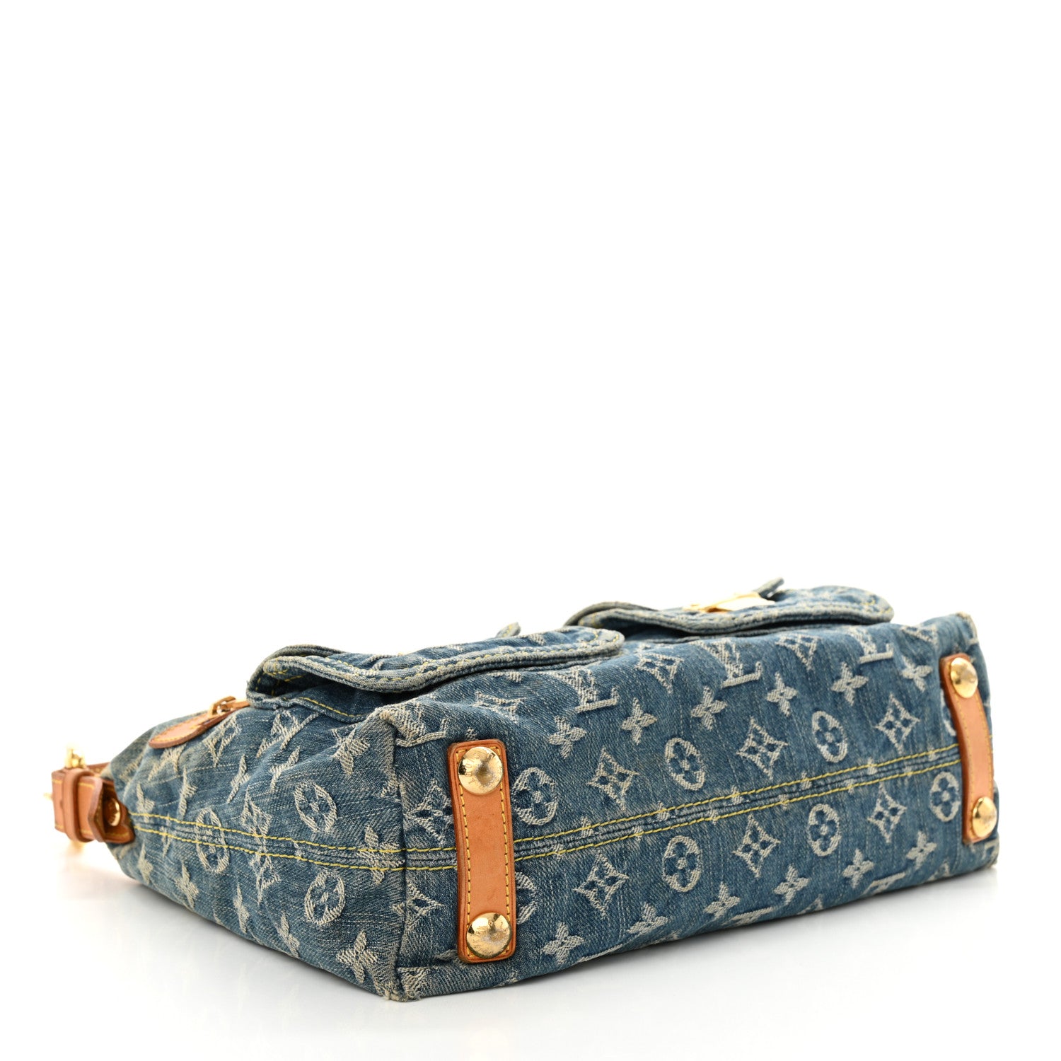 Louis Vuitton Monogram Denim Baggy PM Blue 4 of 13