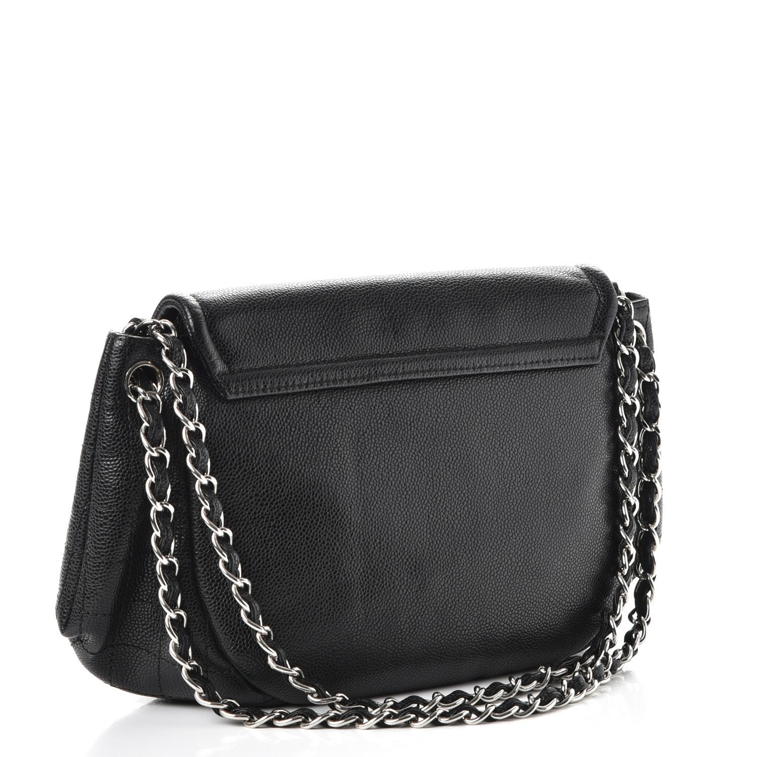 Chanel Caviar Half Moon Large Flap Black 3 of 10