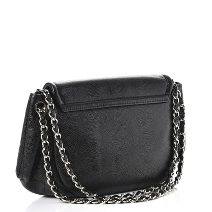 Chanel Caviar Half Moon Large Flap Black 3 of 10