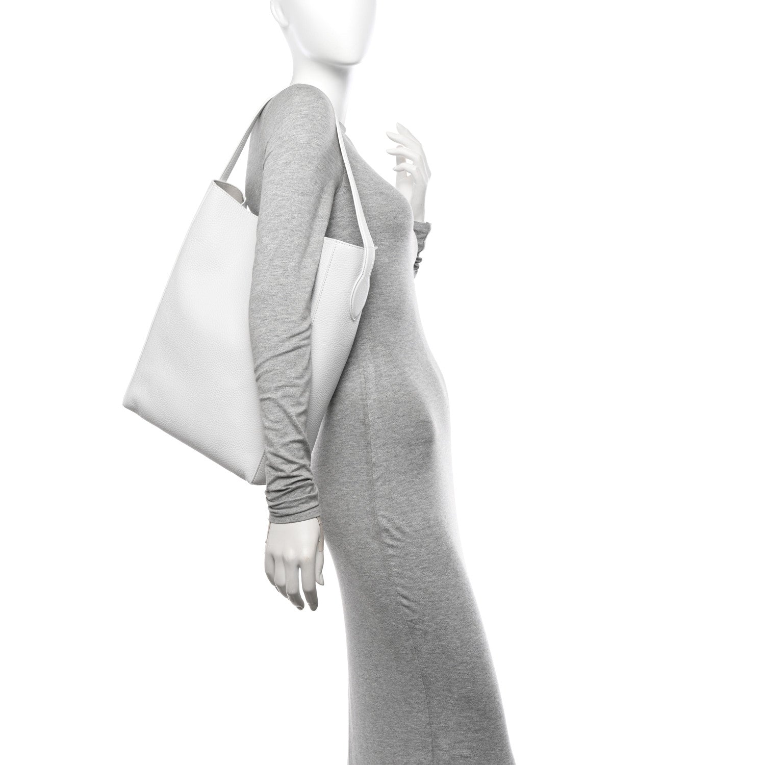 Khaite Calfskin Frida Tote Optic White 2 of 10