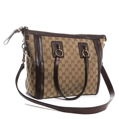 Gucci Monogram Medium Charm Top Handle Bag Brown 3 of 7