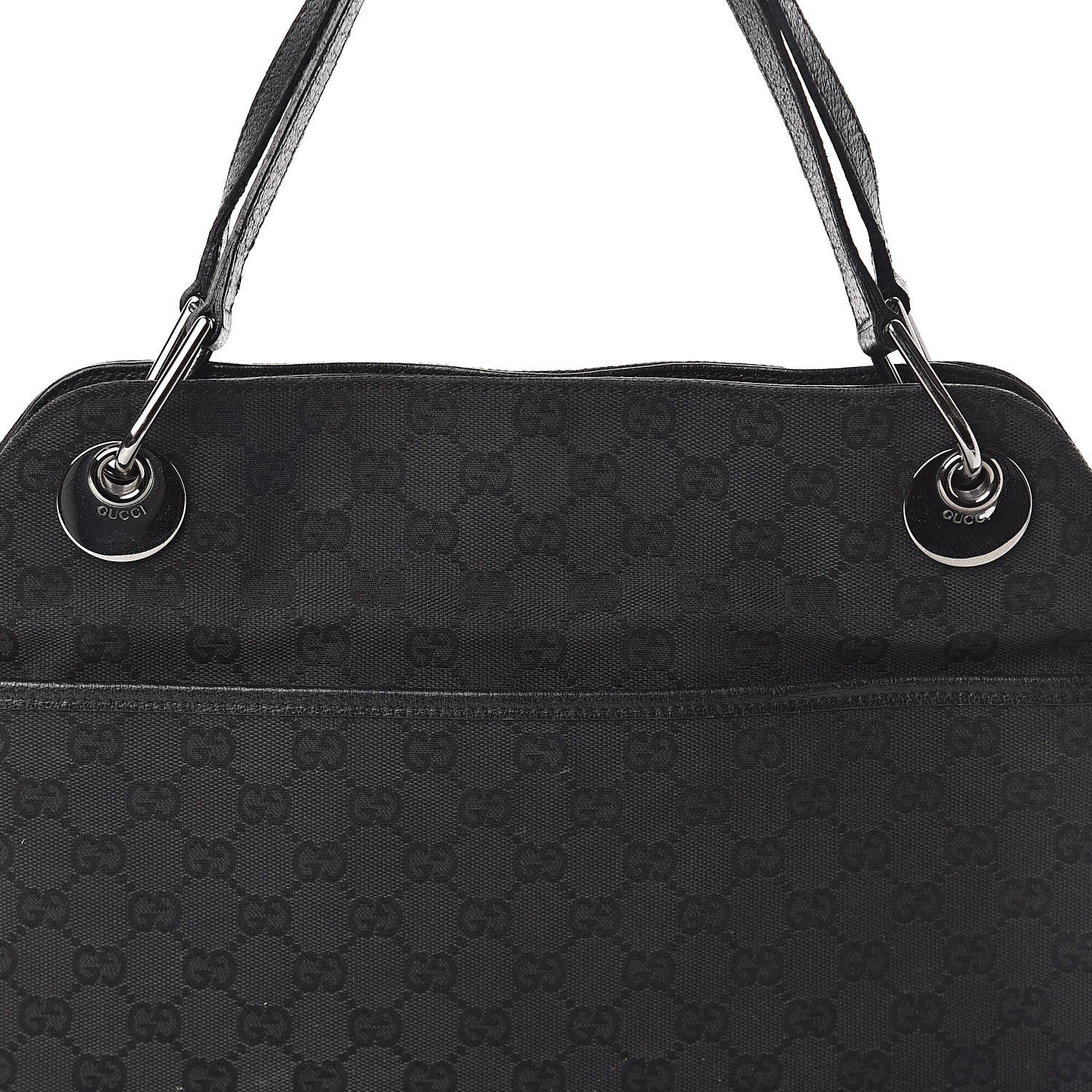 Gucci Monogram Medium Eclipse Shoulder Bag Black 7 of 9