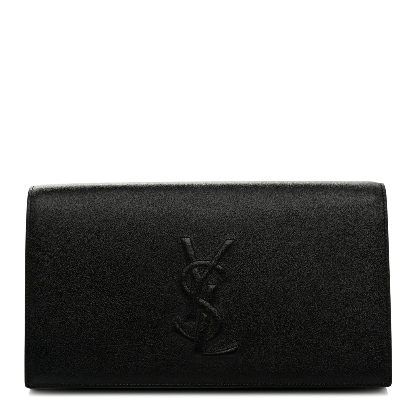 Goatskin Monogram Large Belle De Jour Clutch Black