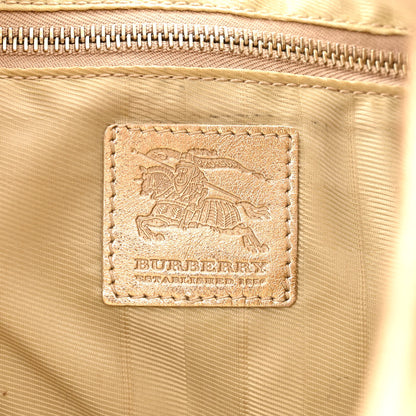 Burberry Metallic Calfskin Quilted Hoxton Hobo Gold 6 of 12