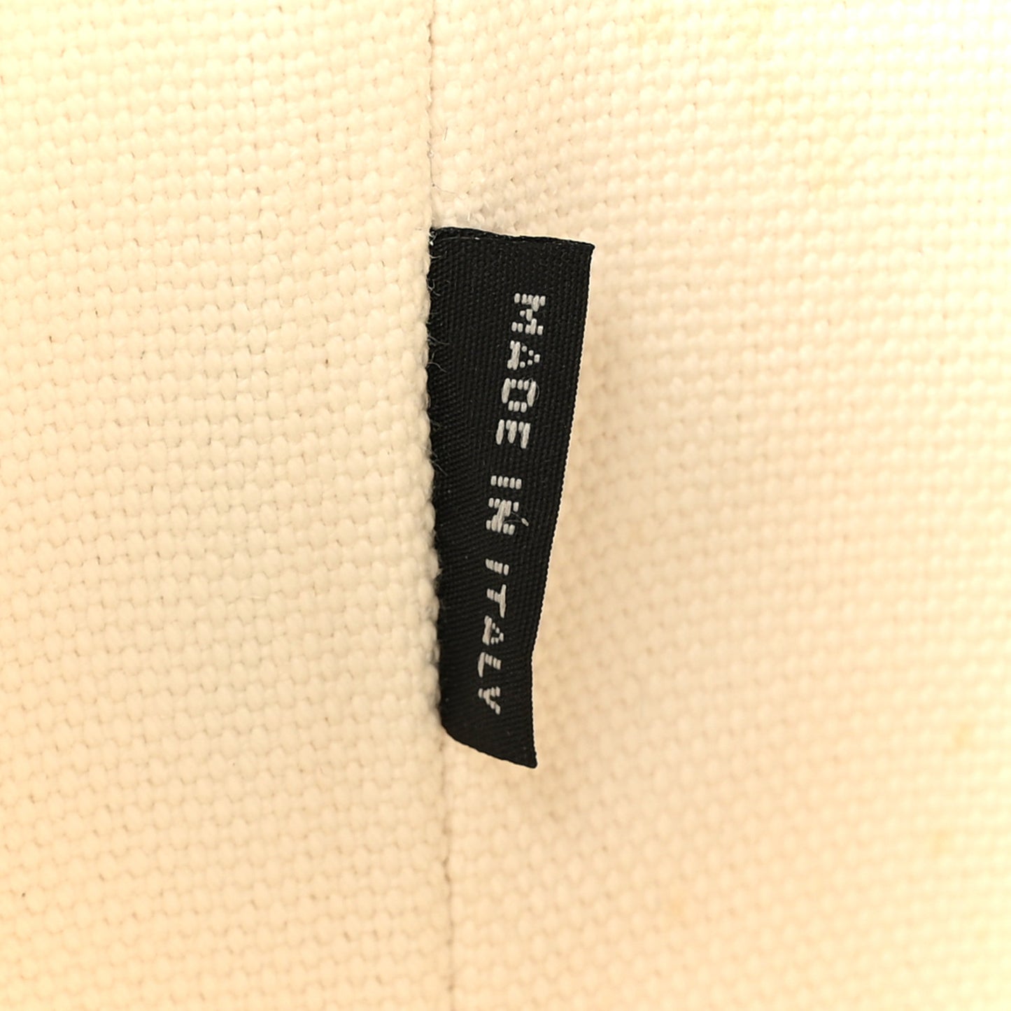 Wicker Canvas Tote Naturale White