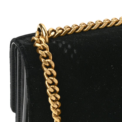 Saint Laurent Velvet Small Monogram Sunset Black 11 of 12
