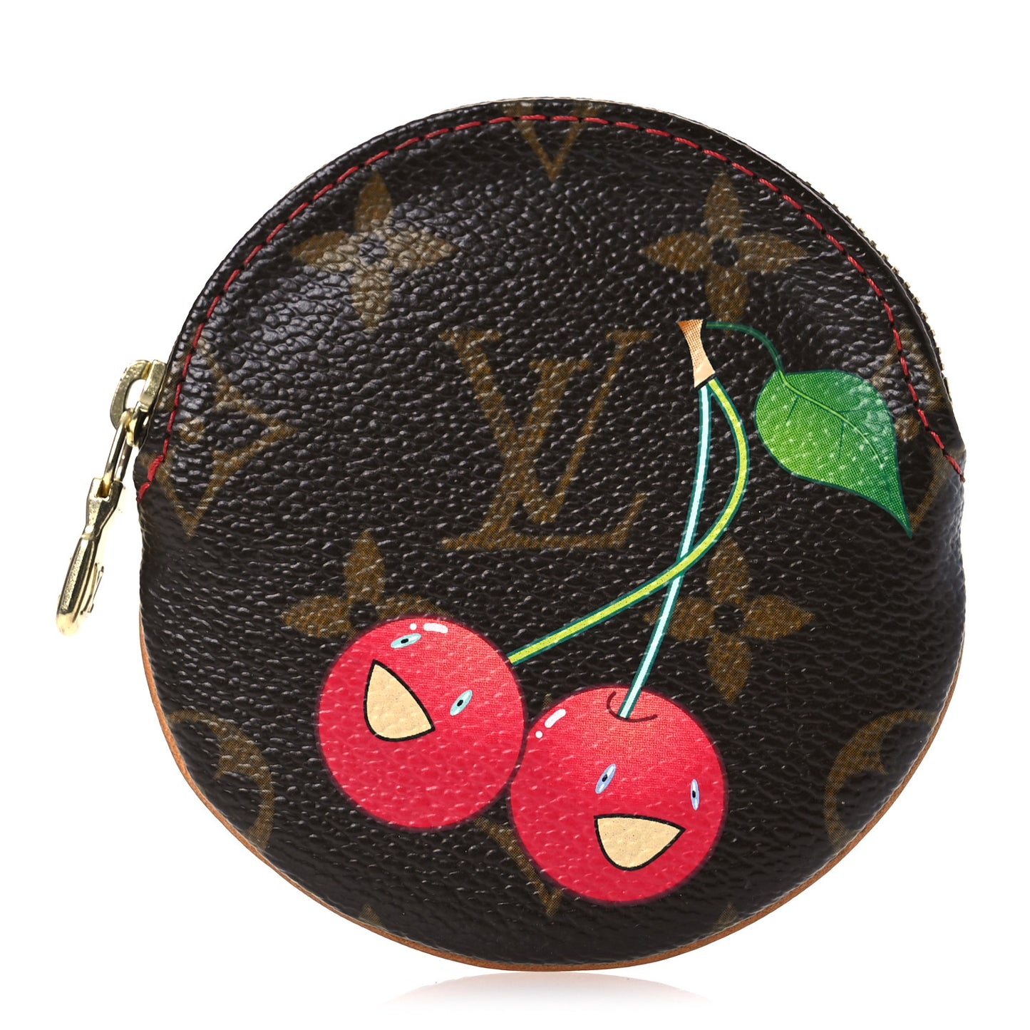 Monogram Cerises Round Coin Purse