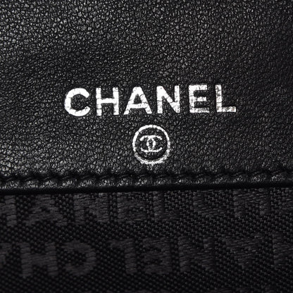Chanel Lambskin Precious Symbols French Wallet Black 8 of 10