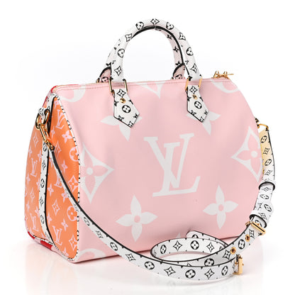 Louis Vuitton Monogram Giant Speedy Bandouliere 30 Rouge 3 of 10