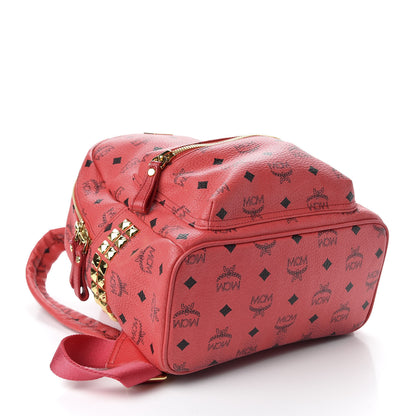 MCM Visetos Side Stud Small Stark Backpack Corail 3 of 10