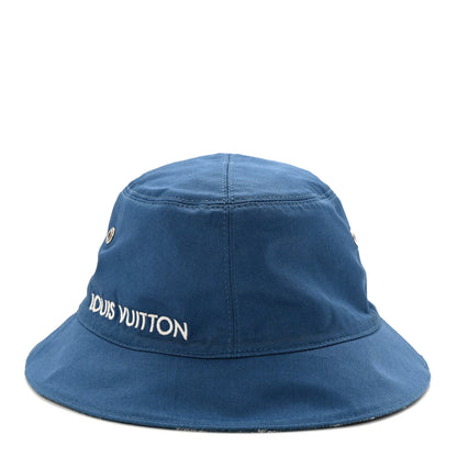 Louis Vuitton Monogram Denim Transformable Bob Bucket Hat 58 Blue 5 of 15