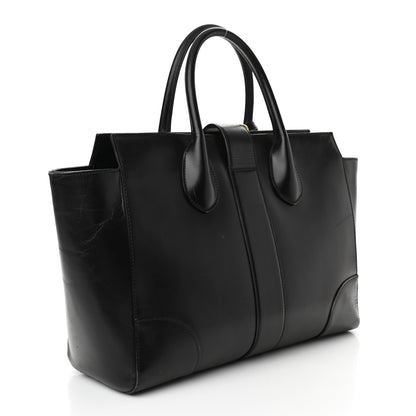Gucci Calfskin Medium Lady Buckle Top Handle Bag Black 2 of 13