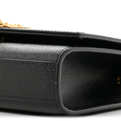 Saint Laurent Grain De Poudre Small Classic Monogram Kate Tassel Satchel Black 10 of 10