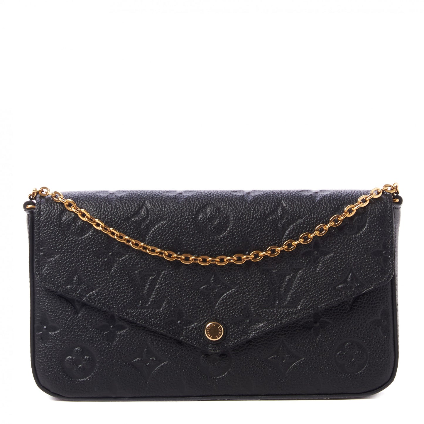 Empreinte Pochette Felicie Chain Wallet Black