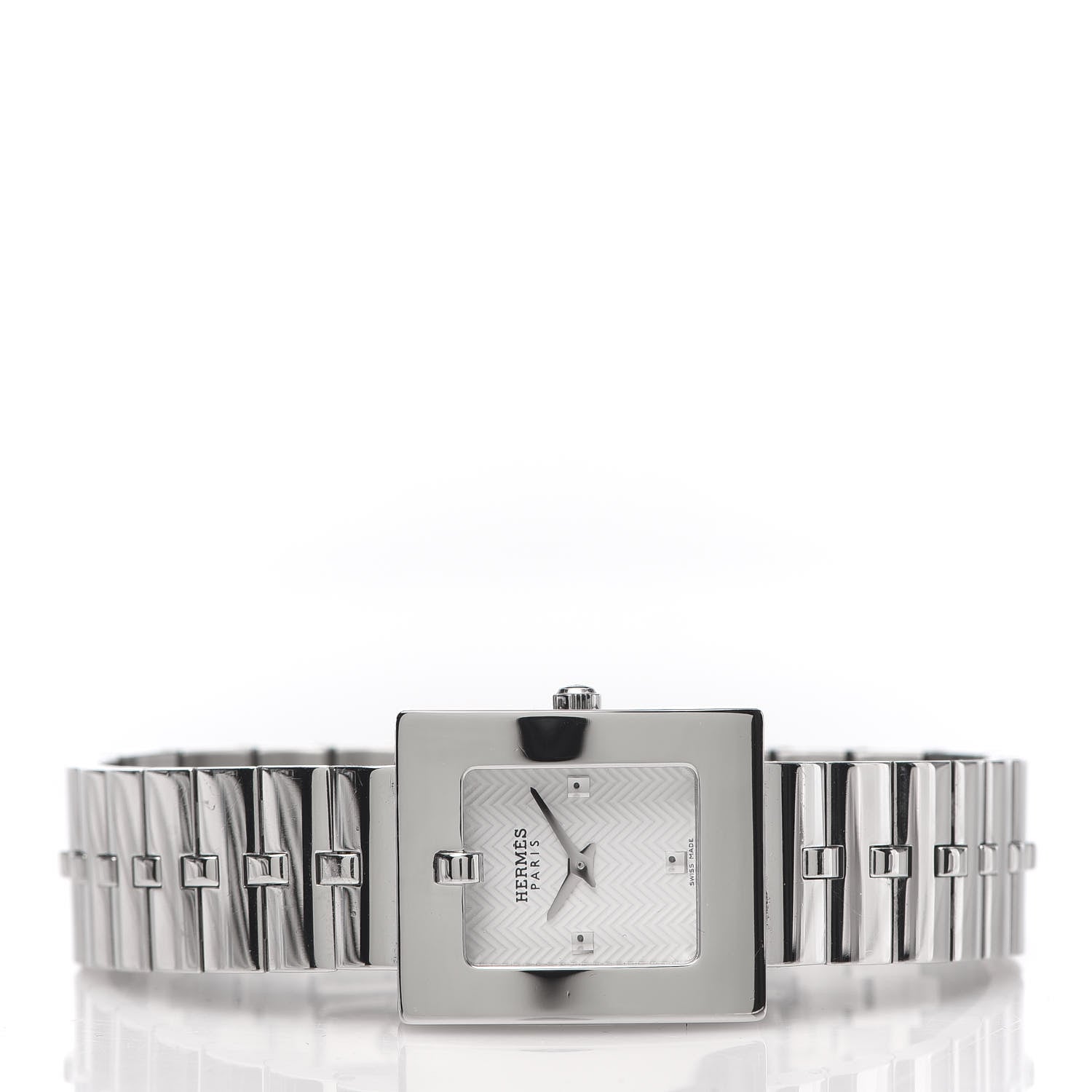 Hermes Stainless Steel 22mm Belt Quartz Watch 3 of 7
