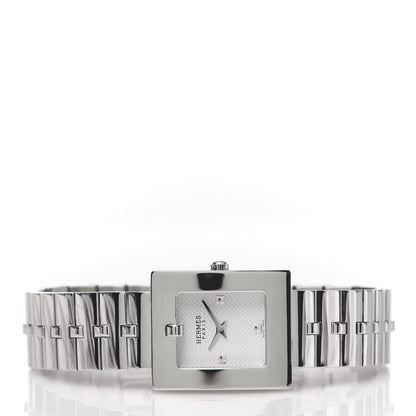 Hermes Stainless Steel 22mm Belt Quartz Watch 3 of 7