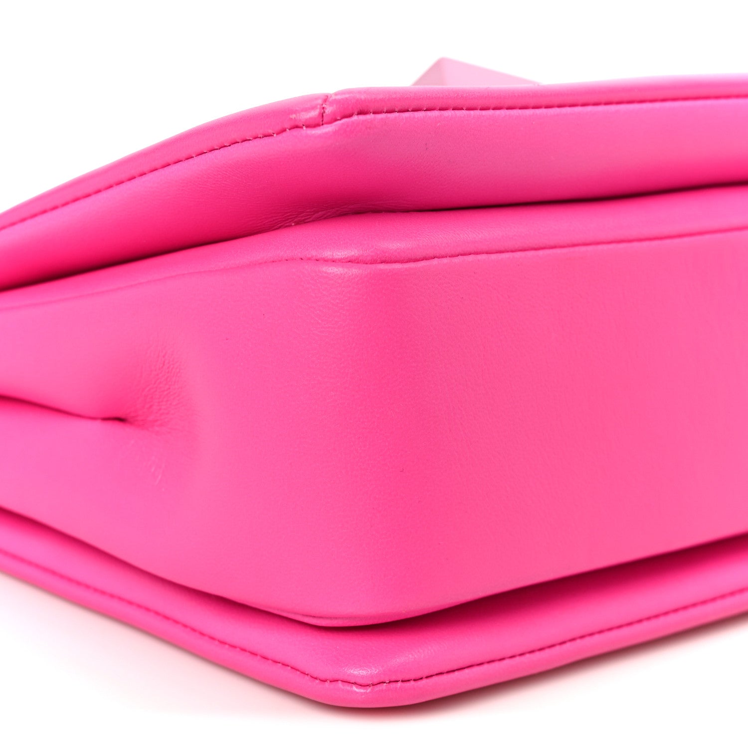 Valentino Garavani Nappa Monochrome One Stud Chain Clutch Pink PP 9 of 10