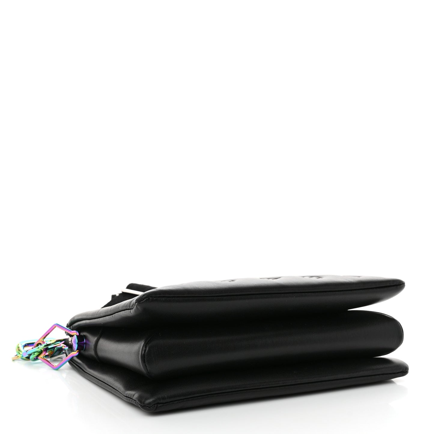 Lambskin Embossed Monogram LV Ski Coussin PM Black Multicolor