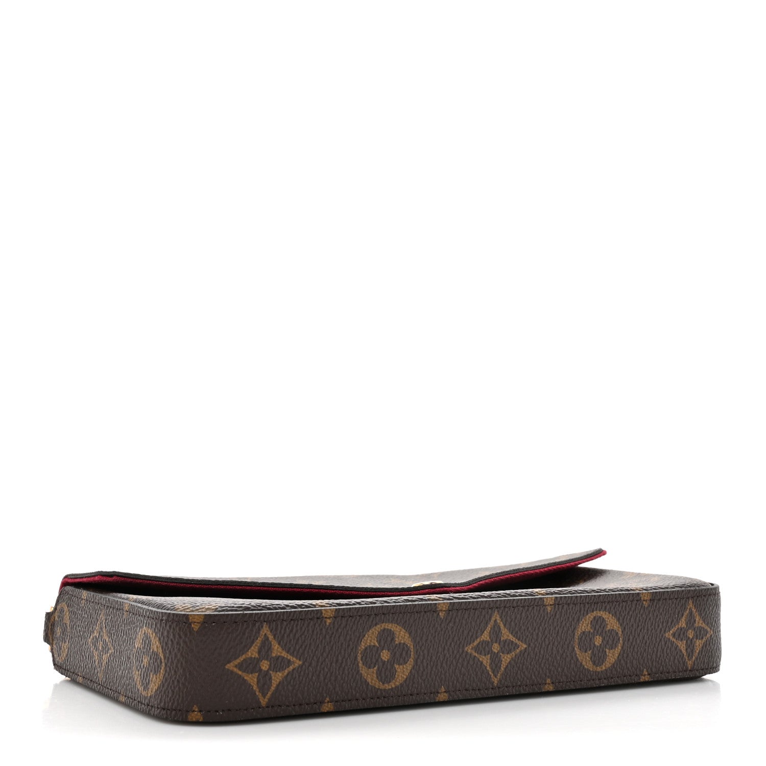 Louis Vuitton Monogram Pochette Felicie Chain Wallet Fuchsia 4 of 10