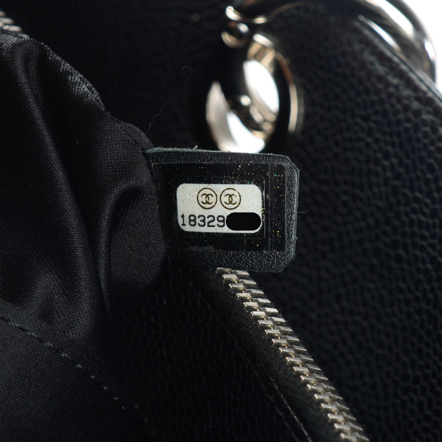 Chanel Caviar Quilted Grand Shopping Tote GST Black 7 of 7