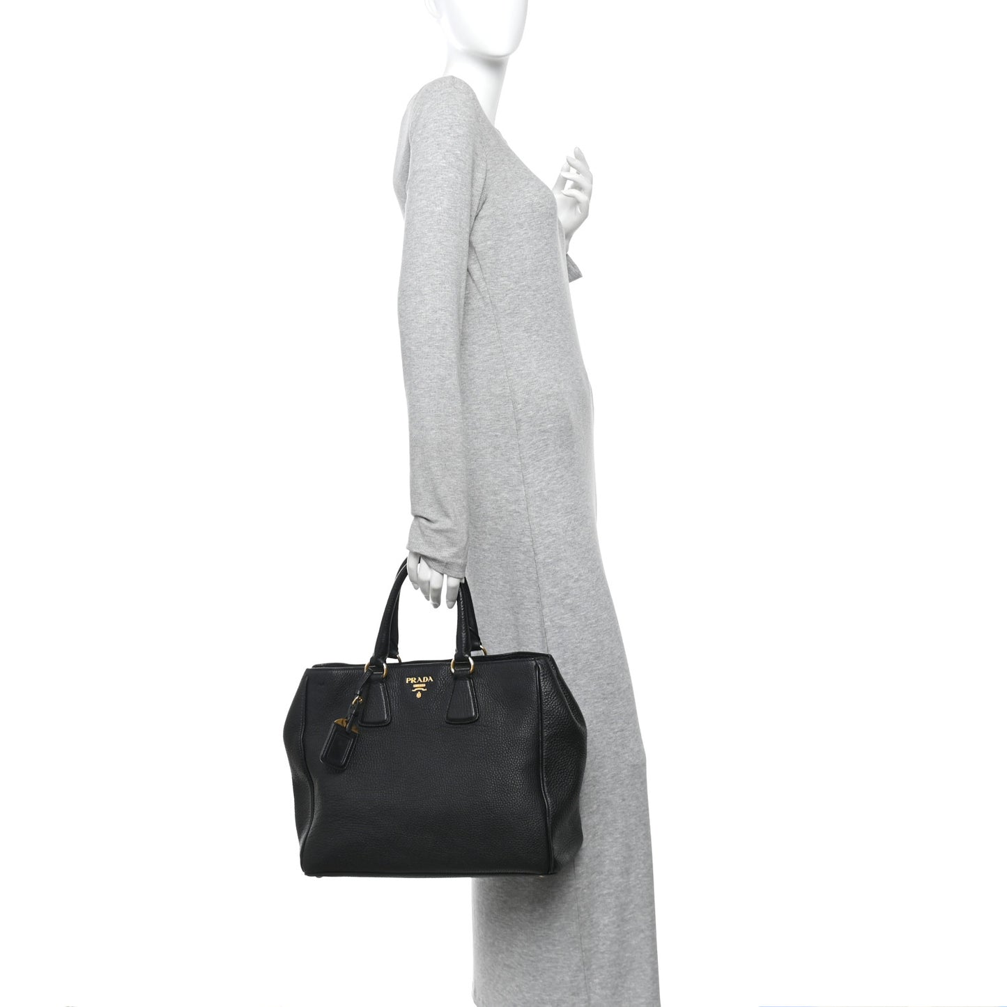 Vitello Daino Tote Black