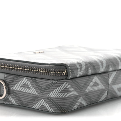 Christian Dior Coated Canvas CD Diamond Messenger Pouch Grey 9 of 10