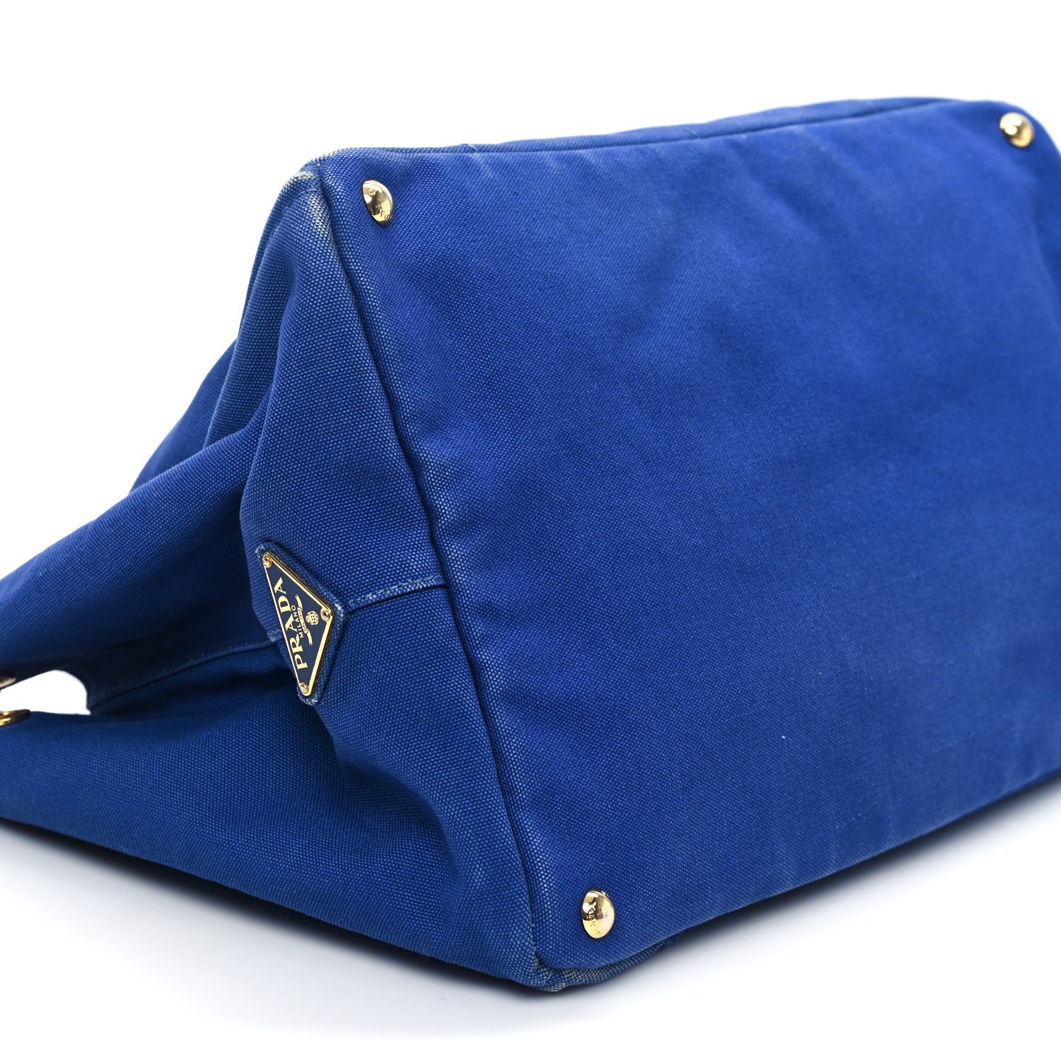 Prada Canapa Logo Tote Cobalto 8 of 12