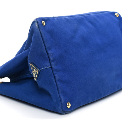 Prada Canapa Logo Tote Cobalto 8 of 12