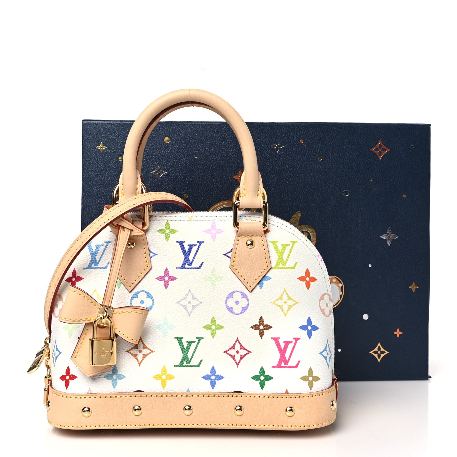 Louis Vuitton LV x TM Monogram Multicolor Alma BB White 1623555