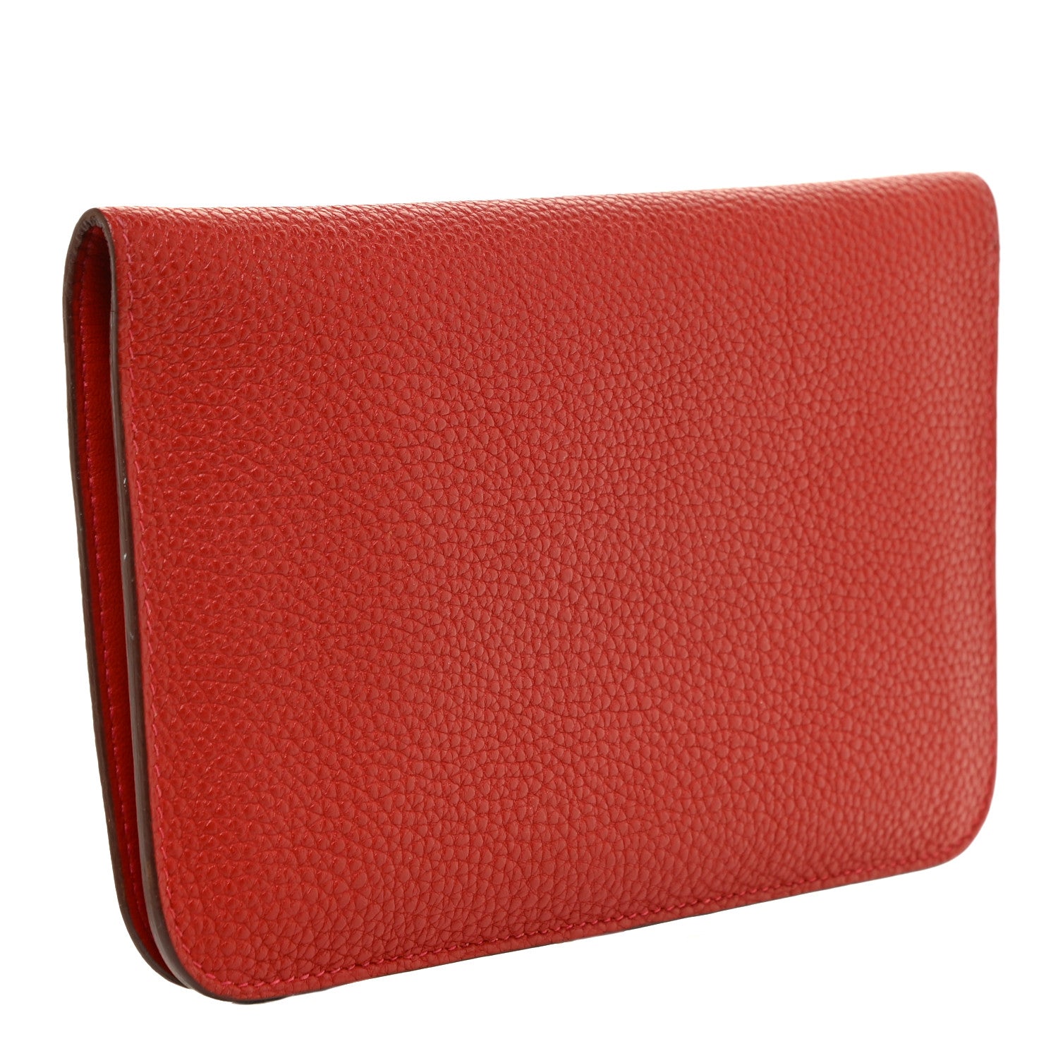 Hermes Togo Dogon Duo Wallet Rouge Casaque 3 of 14