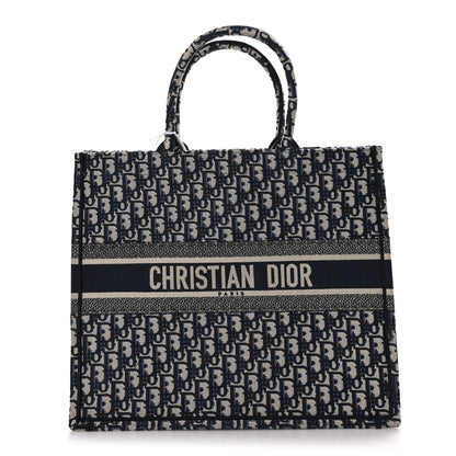 Christian Dior CHRISTIAN DIOR Oblique Large Book Tote Blue Multicolor 1 of 11