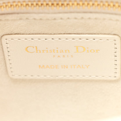 Christian Dior Lambskin Cannage Small My ABCDior Lady Dior White 6 of 19