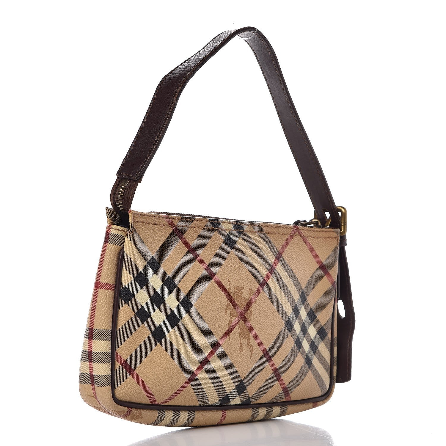 Burberry Haymarket Check Pochette Chocolate 3 of 10