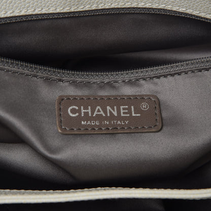 Chanel Caviar Quilted Timeless CC Bowler Bag White 6 of 18