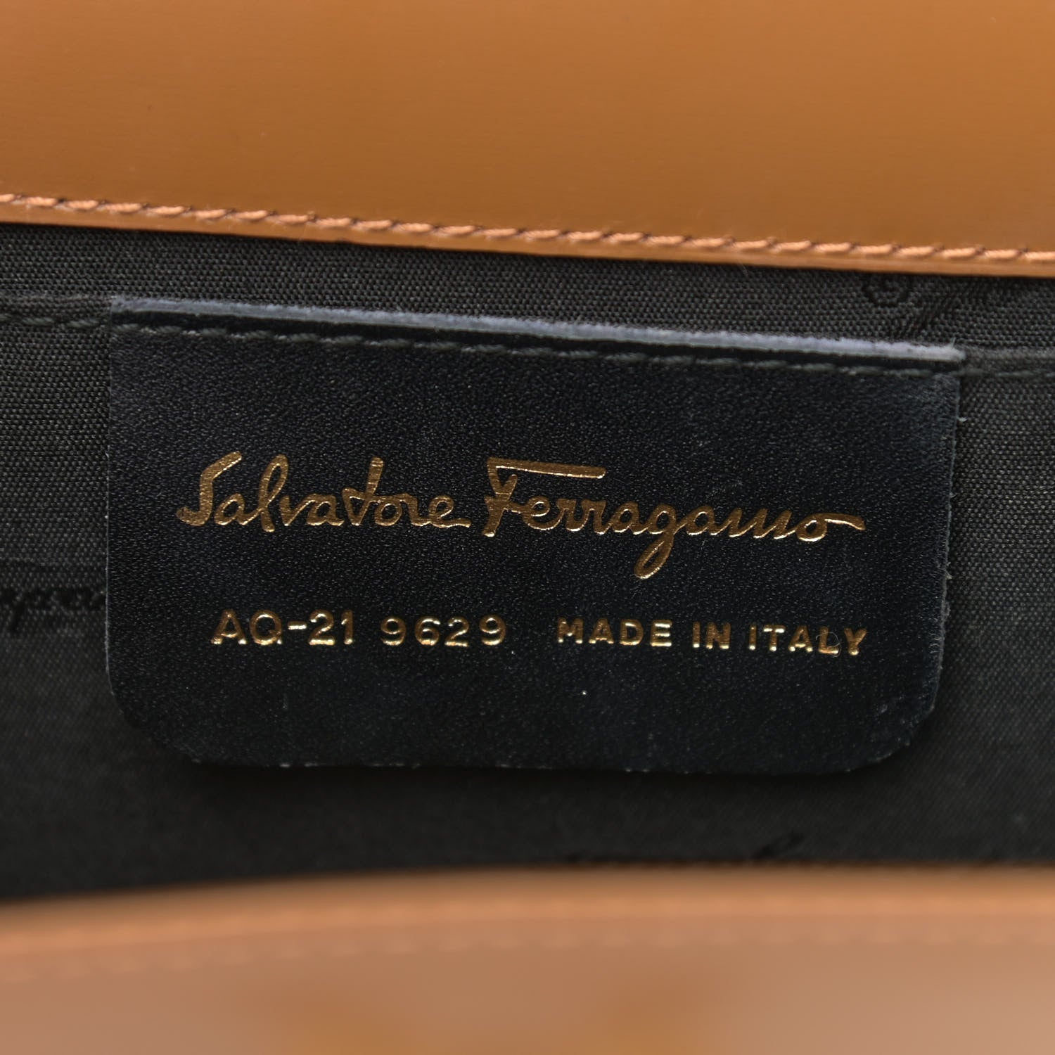 Salvatore Ferragamo Calfskin Gancini Chain Crossbody Brown 6 of 9