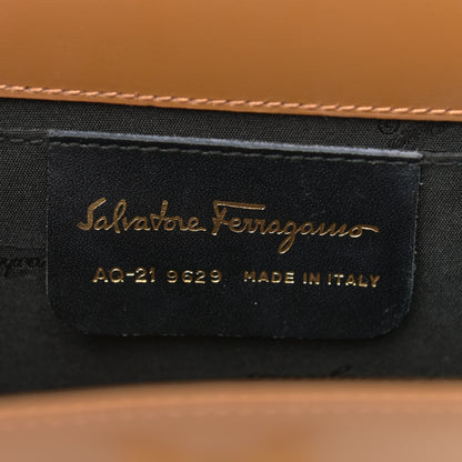 Salvatore Ferragamo Calfskin Gancini Chain Crossbody Brown 6 of 9