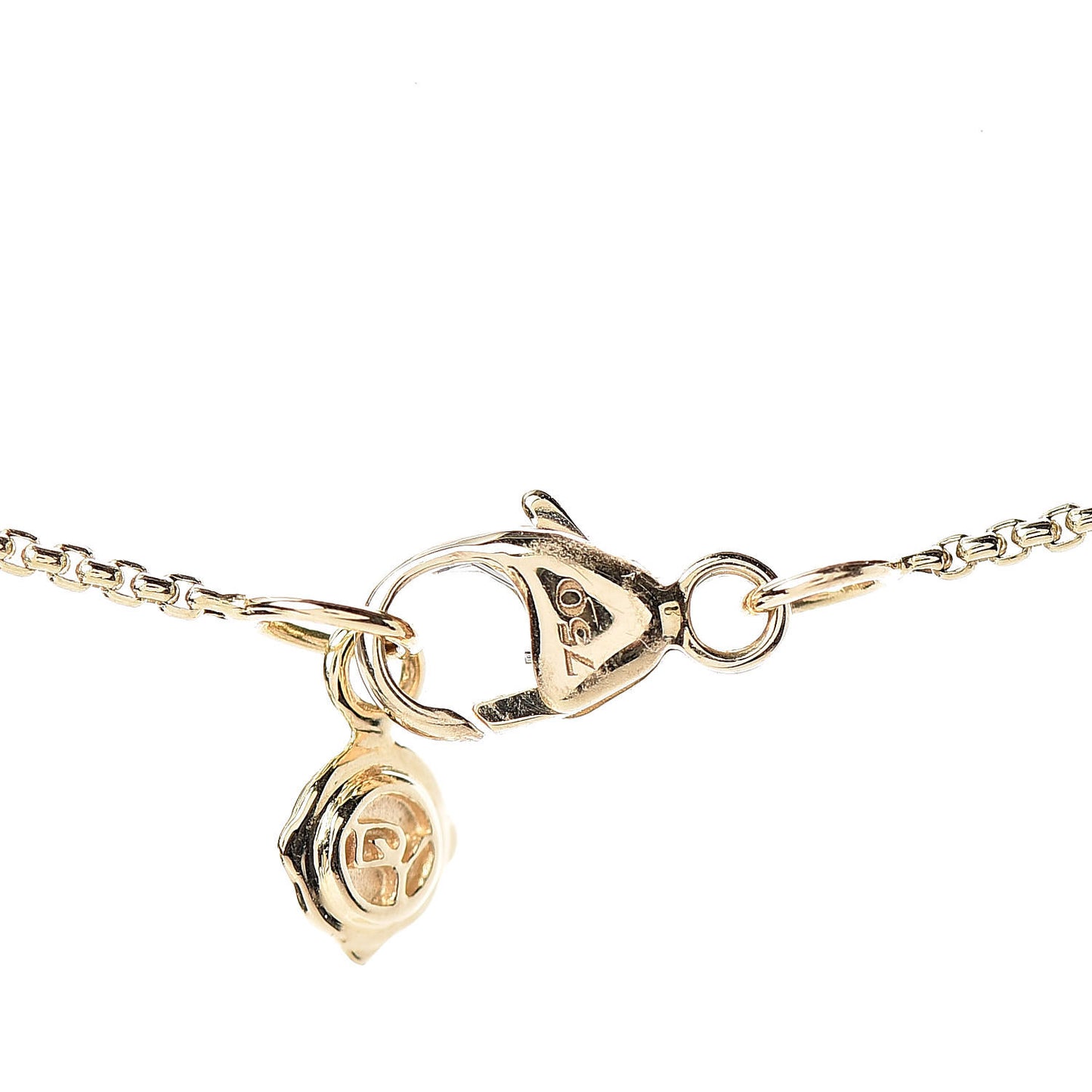 18K Yellow Gold Diamond Pave Extra-Small Belmont Pendant Necklace