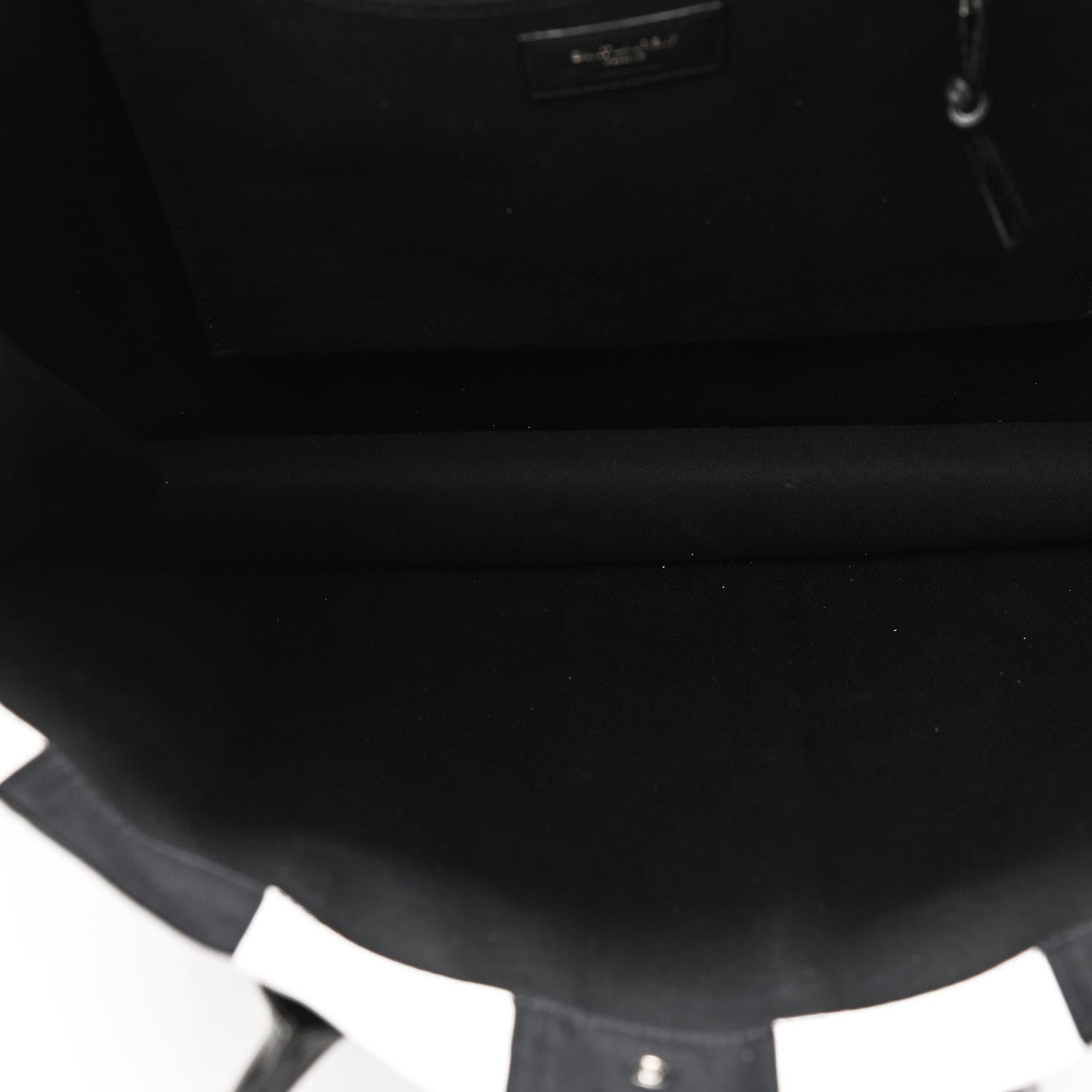 Saint Laurent Canvas Noe Striped Tote Black White 5 of 10