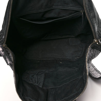 Givenchy Calfskin Crocodile Embossed Medium Nightingale Black 5 of 11