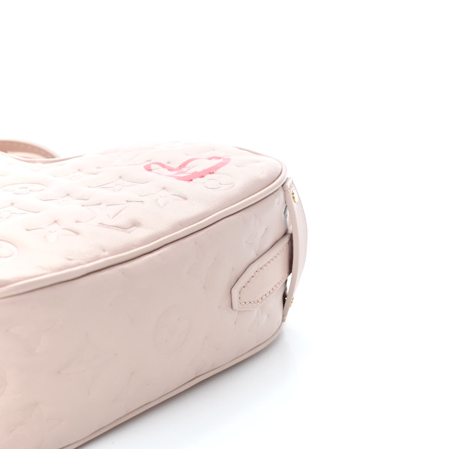 Louis Vuitton Lambskin Embossed Monogram Fall In Love Sac Coeur Light Pink 9 of 10
